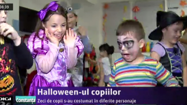 Halloween-ul copiilor. Zeci de copii s-au costumat in diferite personaje Imagine