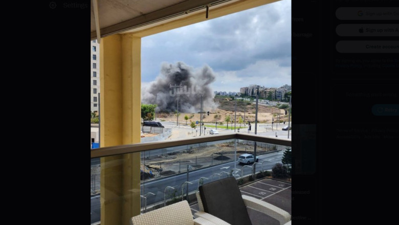 Hamas si Hezbollah au atacat Israelul, la un an de la masacrul din 7 octombrie. Cel putin 10 persoane au fost ranite Imagine