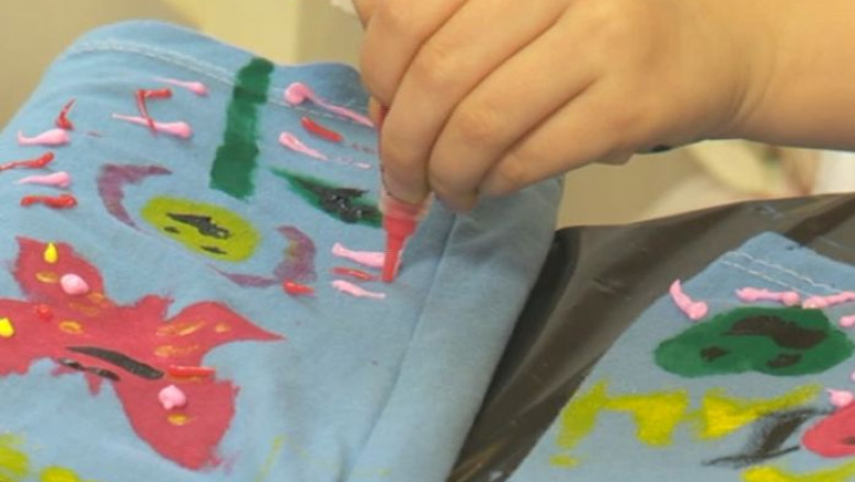 Hand made. Pictura pe colanti si esarfe Imagine