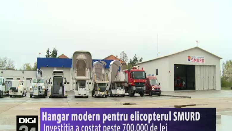 Hangar modern pentru elicopterul SMURD, la Craiova. Investitia a costat peste 700.000 de lei Imagine