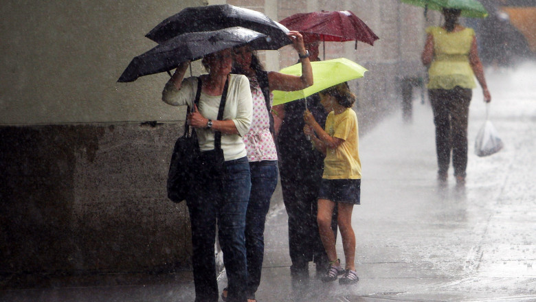 HARTA. Cod galben de furtuni, ploi torentiale si vijelii. Meteorologii anunta o schimbare radicala a vremii in urmatoarele ore Imagine