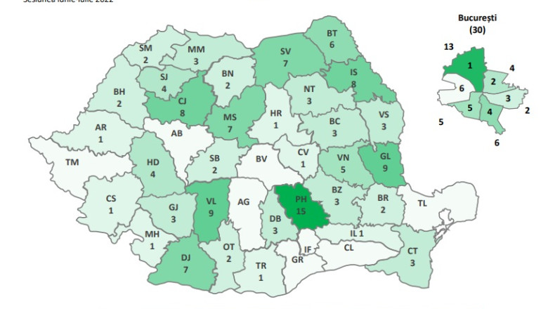 HARTA mediilor de 10 la Bacalaureat 2022. Judetele unde elevii au obtinut cele mai multe medii maxime Imagine