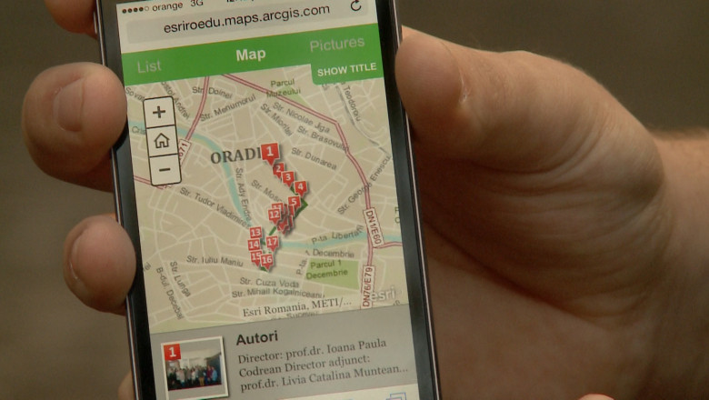 Harta online pentru turisti. 16 elevi din Oradea au realizat o aplicatie online cu cladirile istorice din oras Imagine
