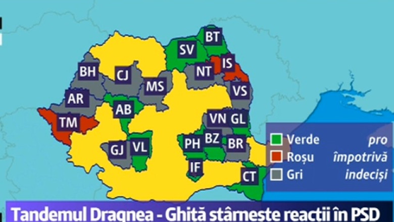Harta sustinatorilor lui Ghita si Dragnea la sefia PSD Imagine