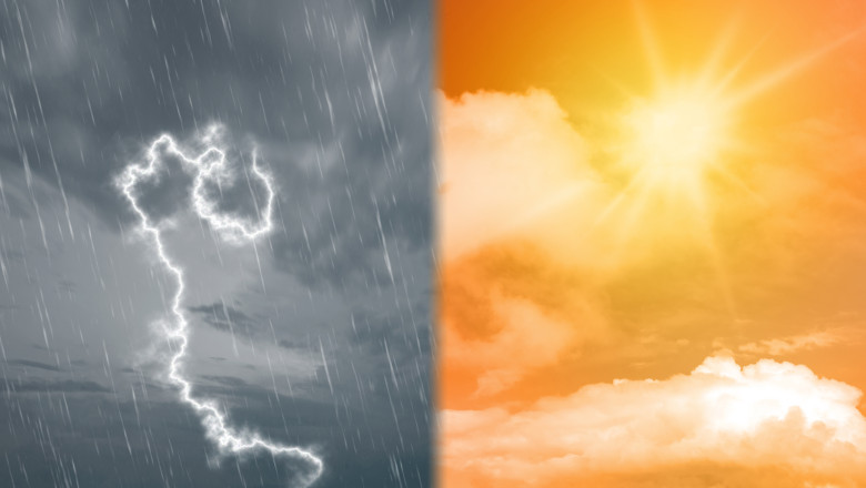 HARTA Vreme la extreme in Romania: ANM a emis cod galben de canicula si furtuni. Ce zone sunt vizate Imagine