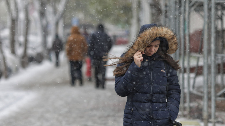 HARTA Vreme severa in Romania: Viscol si ninsoare la munte si precipitatii in restul tarii. Vremea in Bucuresti Imagine