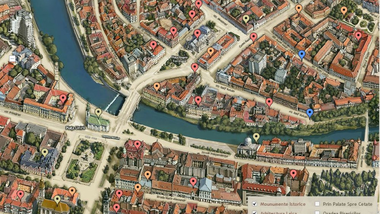 Harti 3D. Oradea este primul oras din tara care are pagina web '.travel' Imagine