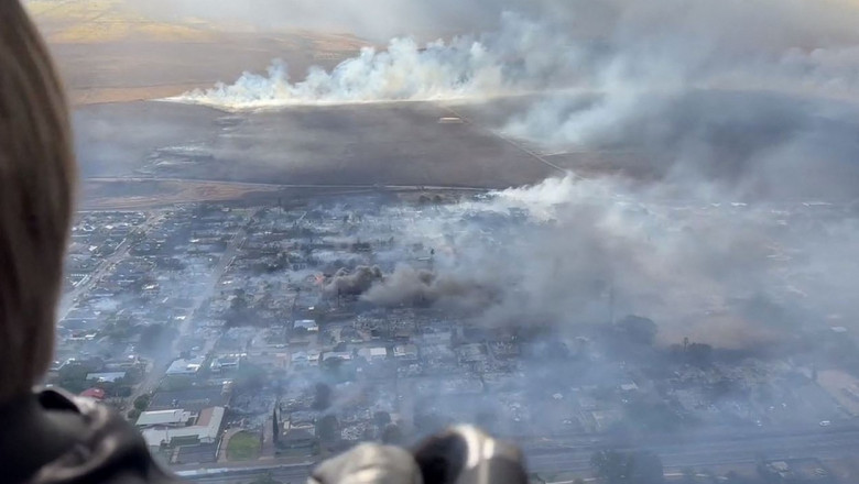 Hawaii, mistuit de flacari. Creste bilantul mortilor la 53, in urma incendiilor de vegetatie. Mii de oameni au ramas fara case Imagine