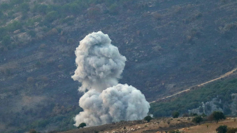 Hezbollah a atacat Israelul cu peste 300 de proiectile in timpul sarbatorii de Yom Kippur, anunta armata israeliana Imagine