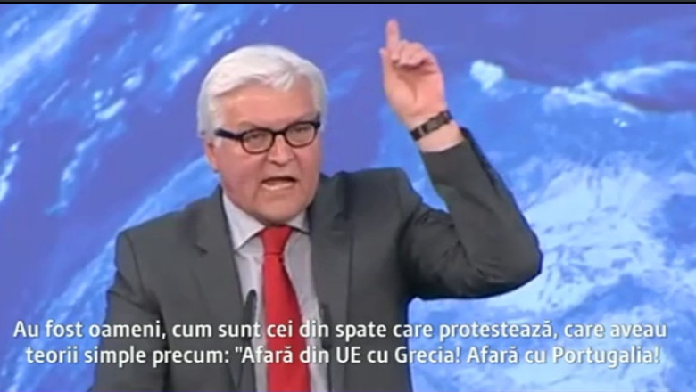 Hit pe Internet. Ministrul Frank-Walter Steinmeier isi iese din calmul nemtesc. Cum comenteaza Emil Hurezeanu Imagine