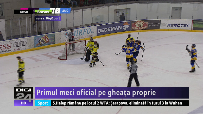 HOCHEI. Primul meci oficial pe gheata proprie Imagine