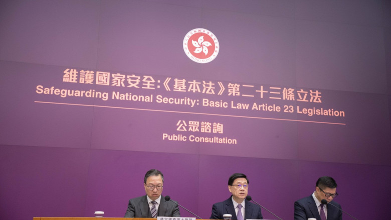 Hong Kong anunta o lege proprie a „securitatii nationale”. Executivul va adauga tradarea si spionajul in legislatia impusa de China Imagine