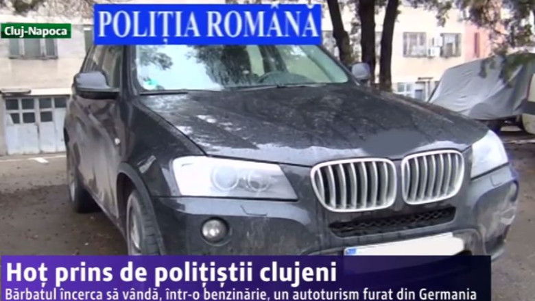 Hot prins de politistii clujeni. Barbatul incerca sa vanda, intr-o benzinarie, un autoturism furat din Germania Imagine