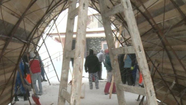 Hotelul de gheata, ridicat la Balea Lac. O camera va costa 300 de lei pe noapte Imagine