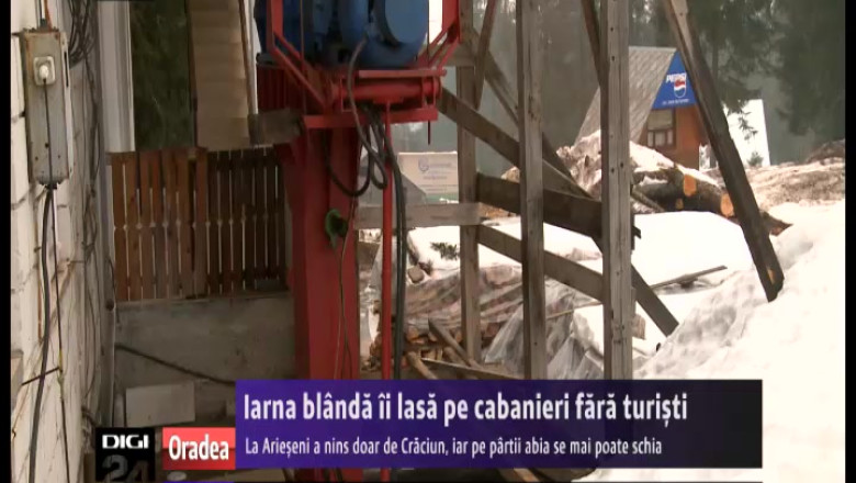 Iarna blanda ii lasa pe cabanieri fara turisti Imagine