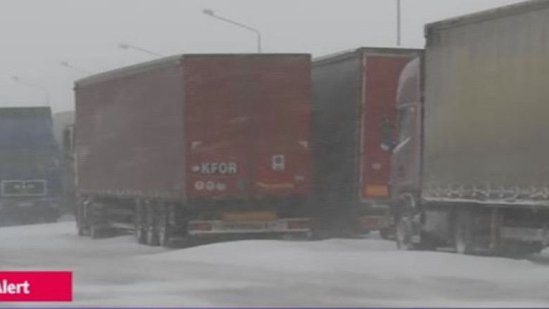 IARNA GREA. Autostrada Soarelui, inchisa intre Bucuresti si Fetesti. La Lehliu, soferii stau fara apa si hrana Imagine