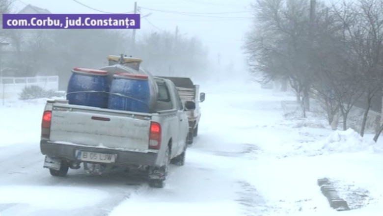IARNA GREA. Legatura dintre Constanta si Tulcea e intrerupta Imagine