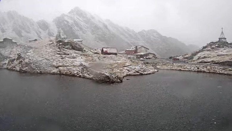 Iarna in luna mai la Balea Lac. Stratul de zapada ajunge la 16 centimetri Imagine