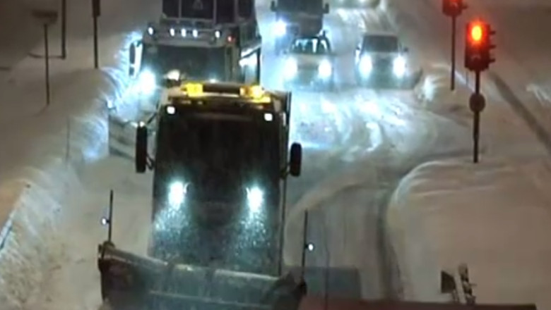 Iarna nu este un cosmar pentru toata lumea. Deszapezirea se face cu echipamente moderne in Finlanda si Norvegia Imagine