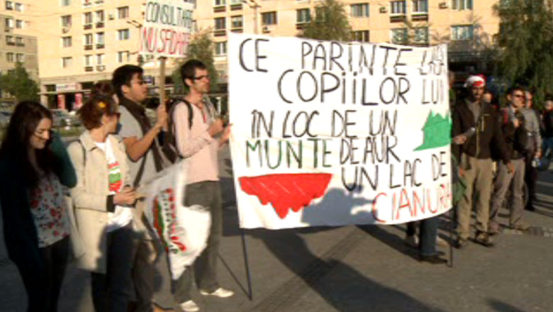 IASI. A cincea duminica de proteste fata de proiectul de la Rosia Montana Imagine