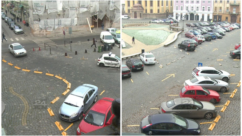 Iata cum arata acum Piata Unirii din Timisoara, dupa ce s-a dat liber la masini Imagine