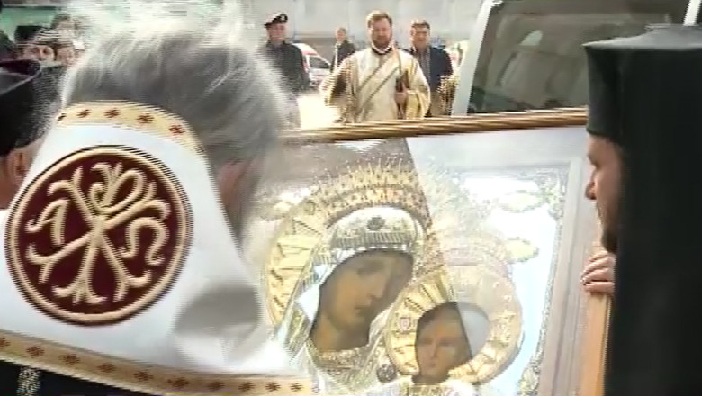 Icoana Maicii Domnului Prodromita a fost adusa la Iasi Imagine