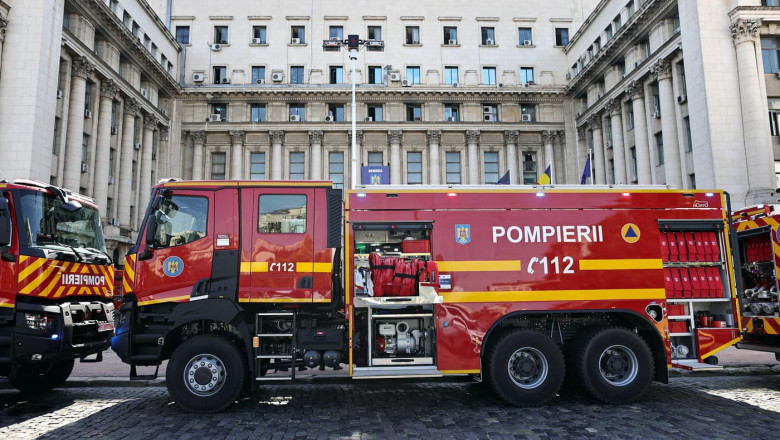 IGSU a primit primele 10 masini noi de pompieri. Bode: Un proiect pentru siguranta romanilor Imagine