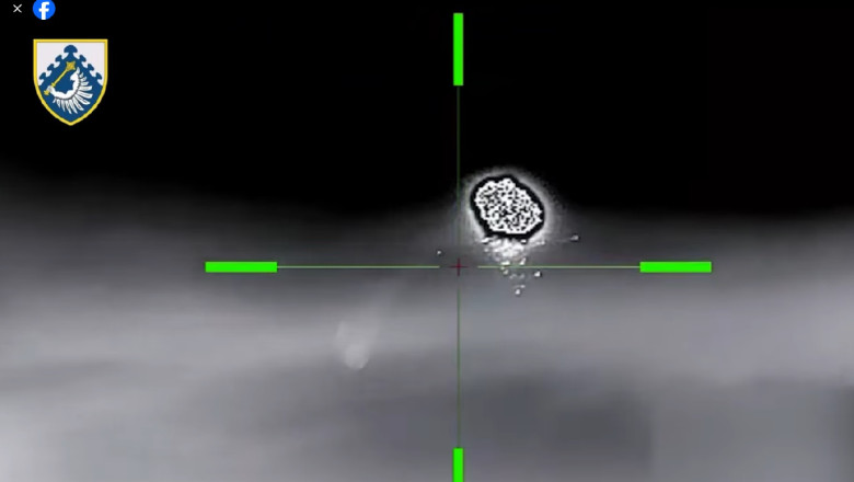 Imagini ale luptelor aeriene din Ucraina. Capitala, atacata cu sute de rachete si de drone Imagine