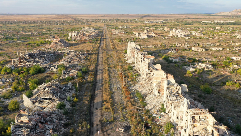 Imagini apocaliptice dintr-un oras pe care rusii „l-au eliberat” in 2023 Imagine