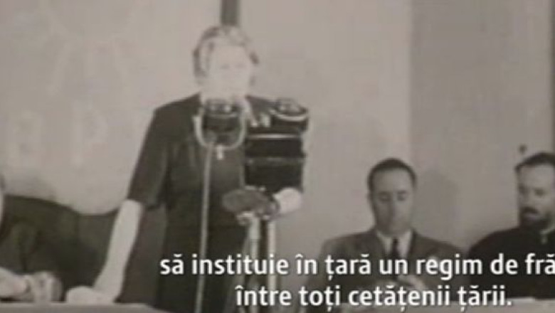 Imagini document. 1946: Ana Pauker, in campanie electorala Imagine