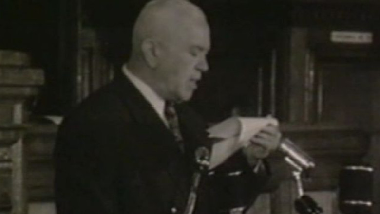 Imagini document. 1955: Republica Populara Romana ratifica Pactul de la Varsovia Imagine