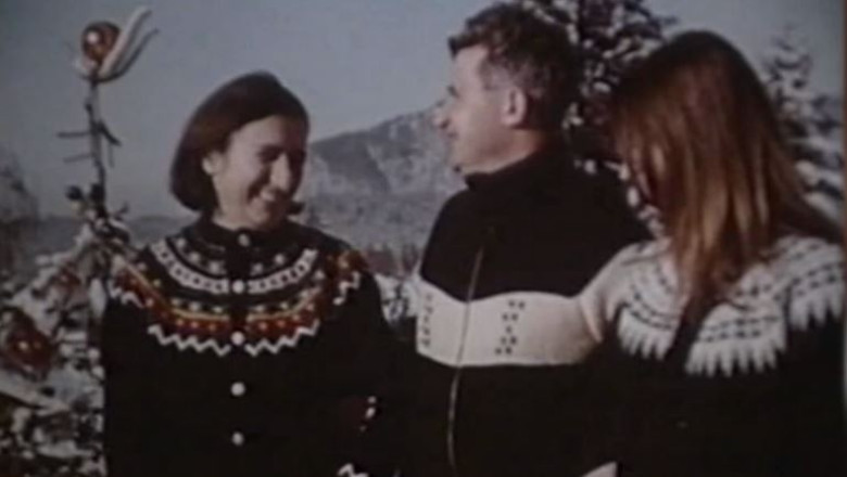 Imagini document. 1968 – Familia Ceausescu in vacanta la munte Imagine