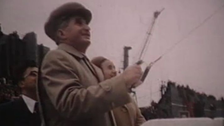 Imagini document. 1979: Nicolae Ceausescu, in Portul Constanta Imagine