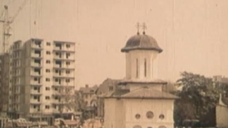 Imagini document. 1982: Biserica Olari, in miscare Imagine
