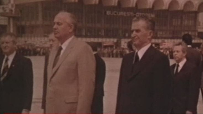 Imagini document. 1987 - „Omul care a schimbat lumea”, in vizita la Bucuresti Imagine