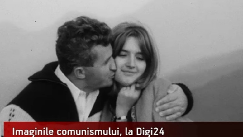 Imagini document. Familia Ceausescu, momente de tandrete la mare altitudine Imagine