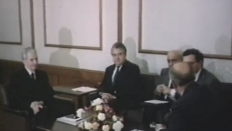 Imagini document. Octombrie 1988. Ceausescu, ultima vizita la Moscova Imagine