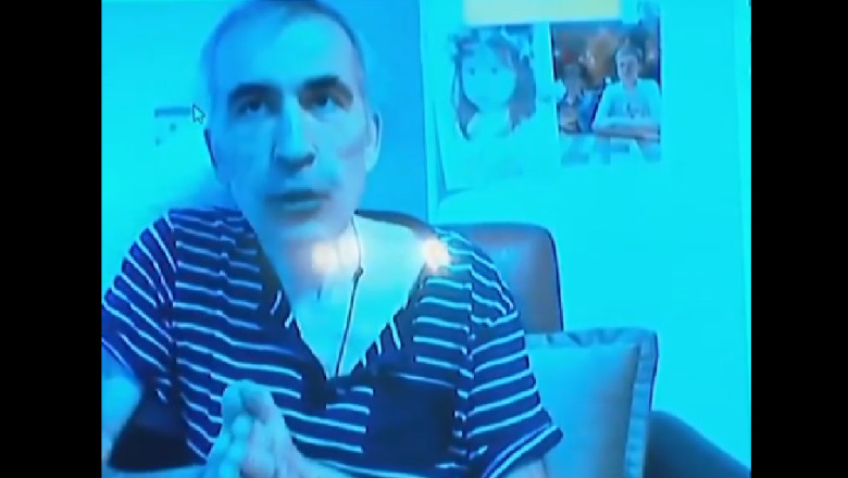Imagini dramatice cu Mihail Saakasvili, care se afla in detentie la Tbilisi. Reactia dura a lui Zelenski Imagine
