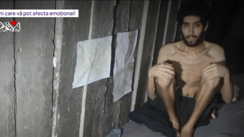 Imagini impresionante cu un ostatic Hamas dupa 2 ani de captivitate. Tanarul de 24 de ani e de nerecunoscut Imagine