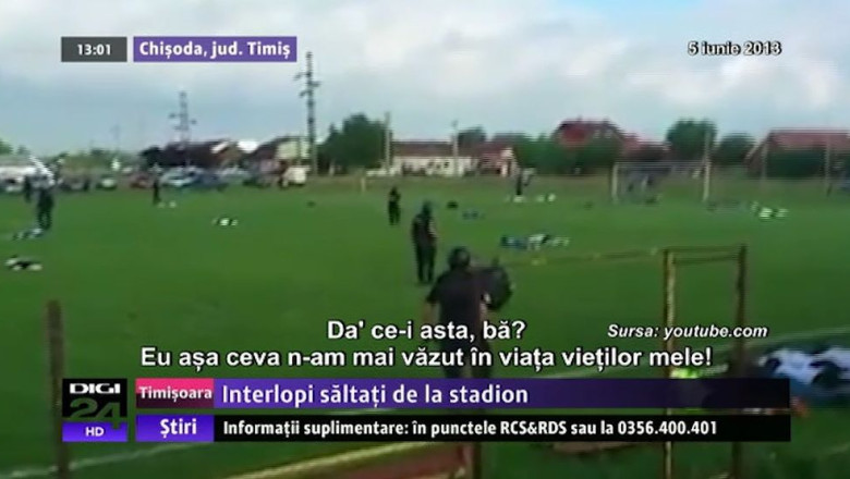 Imagini nemaivazute pe un stadion din Romania: mascatii i-au saltat pe fotbalisti Imagine