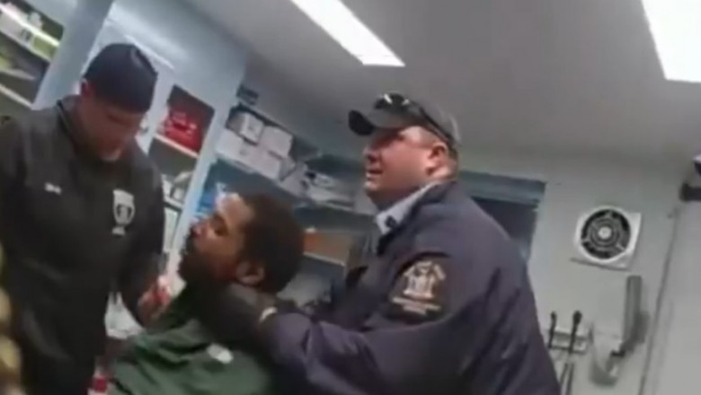 Imagini socante arata tratamentul extrem de violent la care a fost supus un detinut afro-american in SUA. Barbatul a murit ulterior Imagine