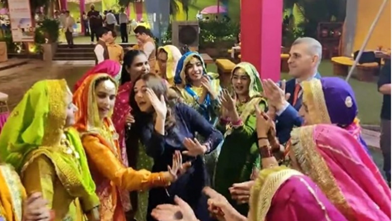Imagini virale cu ambasadoarea Romaniei la New Delhi. A atras toate privirile dansand pe muzica traditionala indiana Imagine