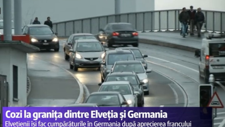 Imbogatiti peste noapte, elvetienii dau navala in Germania la cumparaturi Imagine