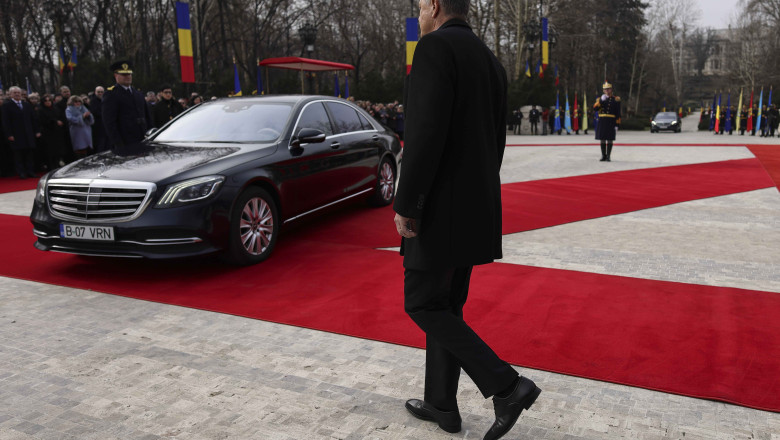 In cat timp a parcurs Klaus Iohannis drumul de la Bucuresti la Sibiu, fara antemergator Imagine