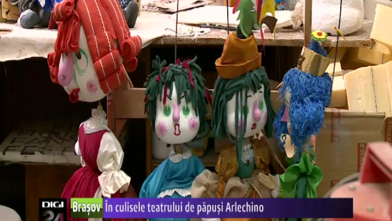 In culisele teatrului de papusi Arlechino Imagine