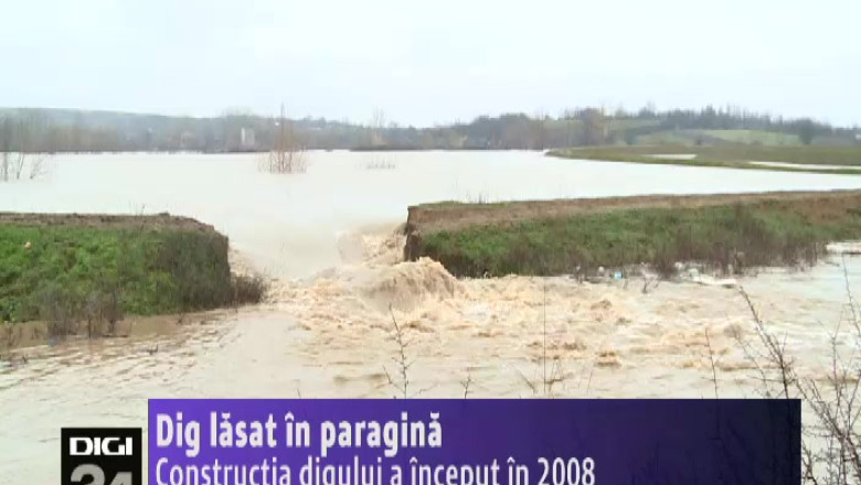 In Dolj, un dig inceput in anul 2008 a fost lasat in paragina Imagine