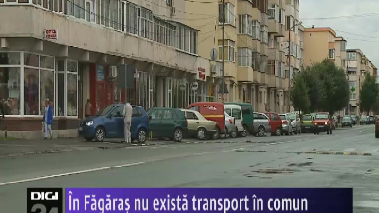 In Fagaras nu exista transport in comun Imagine