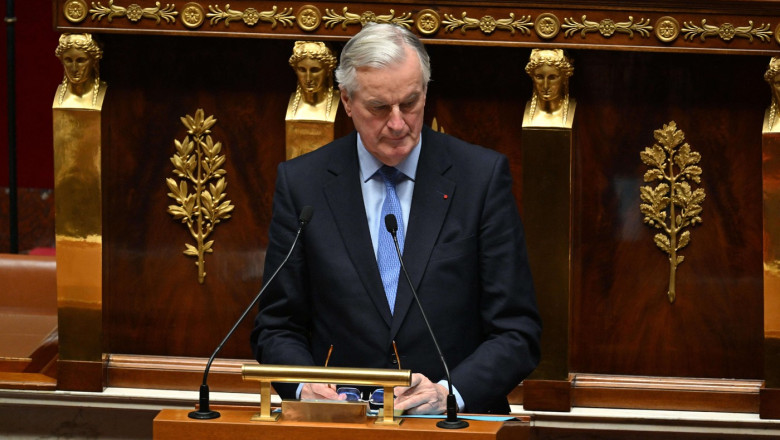 In Franta, Guvernul Barnier a fost indepartat de la putere printr-o motiune de cenzura Imagine