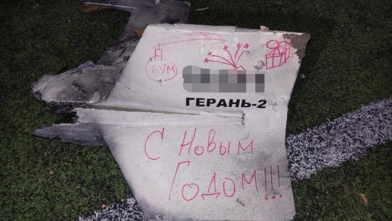 In noaptea de Revelion, rusii au atacat Ucraina cu drone pe care scrie „An Nou Fericit”. O ucraineanca ucisa de explozia unei rachete Imagine