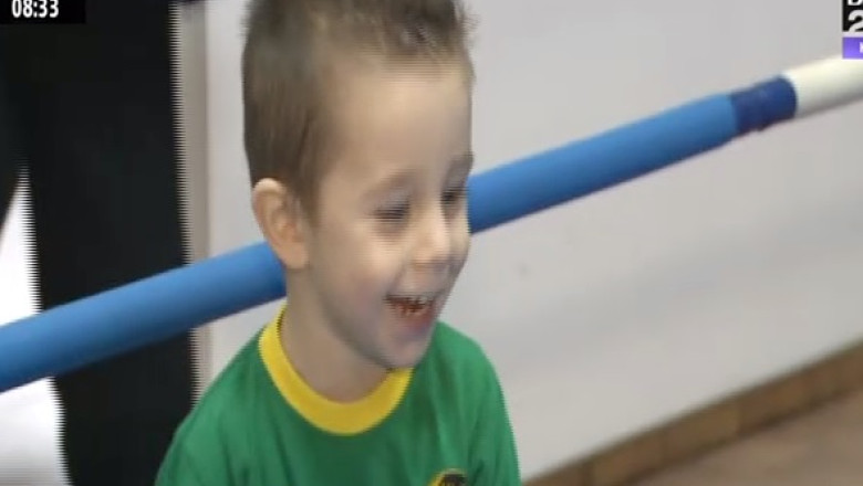 In ring de la doi ani. Fiul luptatorului K1 Ciprian Sora calca deja pe urmele tatalui sau Imagine